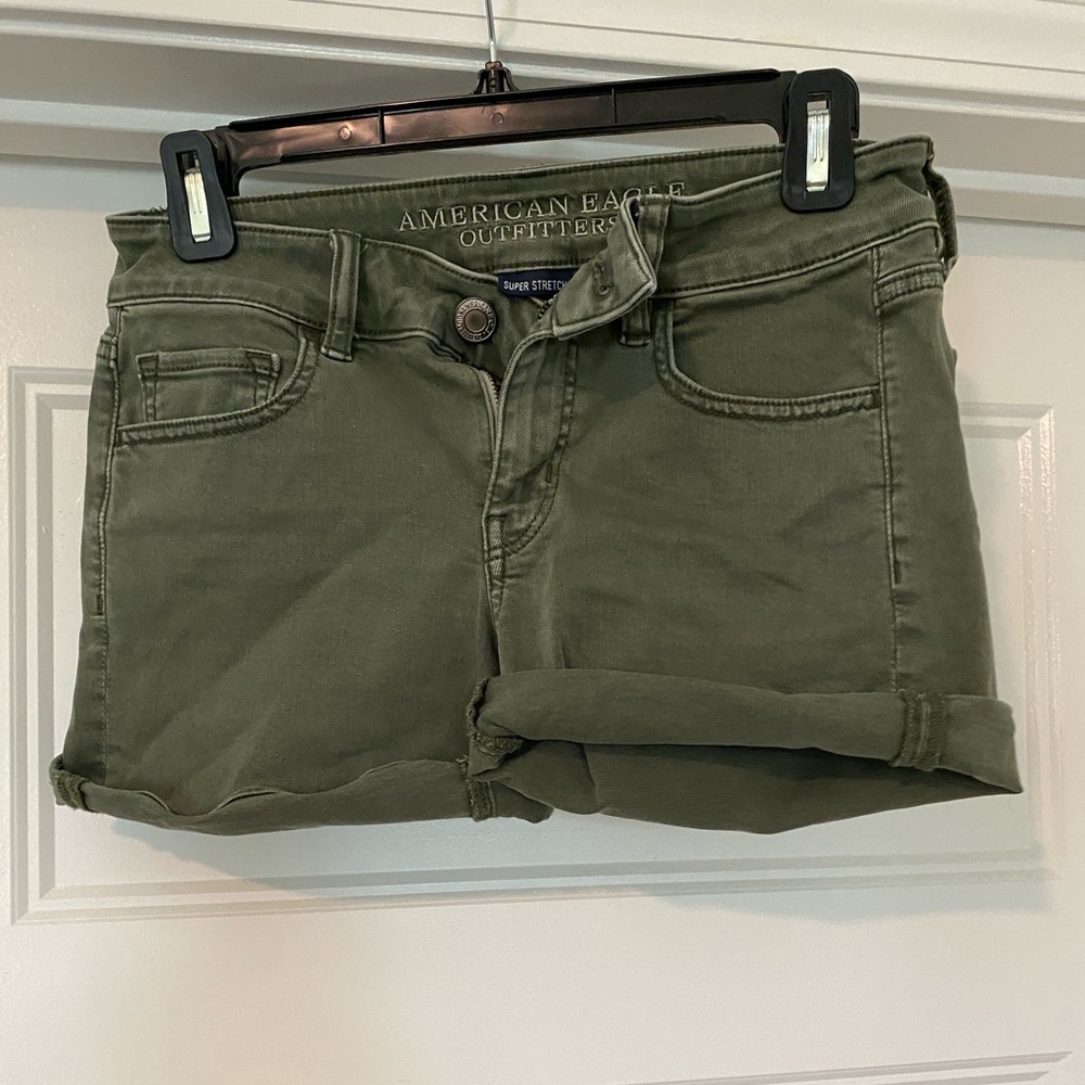 American eagle super stretch midi short